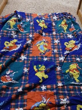 Disney Winnie the Pooh Kids Twin Fitted Sheet Flannel